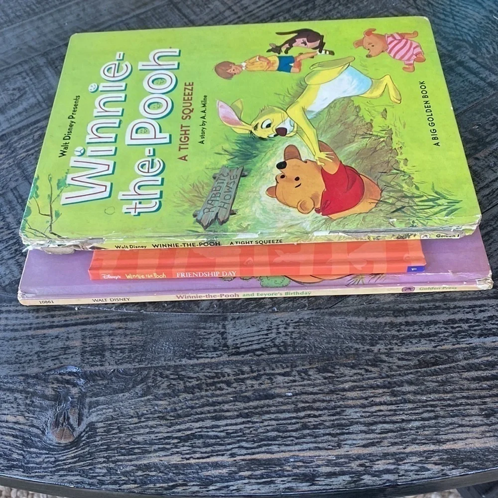 Walt Disney Winnie the Pooh Lot of 3 Vintage Books